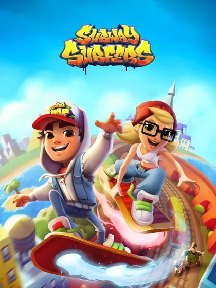 Captura de ecrã de Subway Surfers, unidade em destaque do catálogo